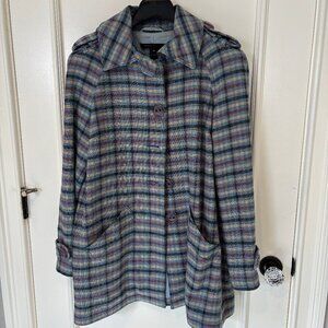 Marc Jacobs Plaid Wool Coat (M)